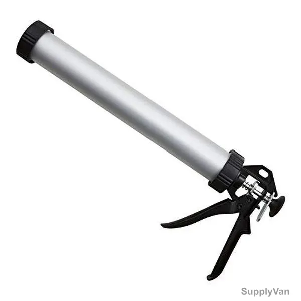 Glue Gun Heavy, 9 Inch, SILICON, Silver and Black