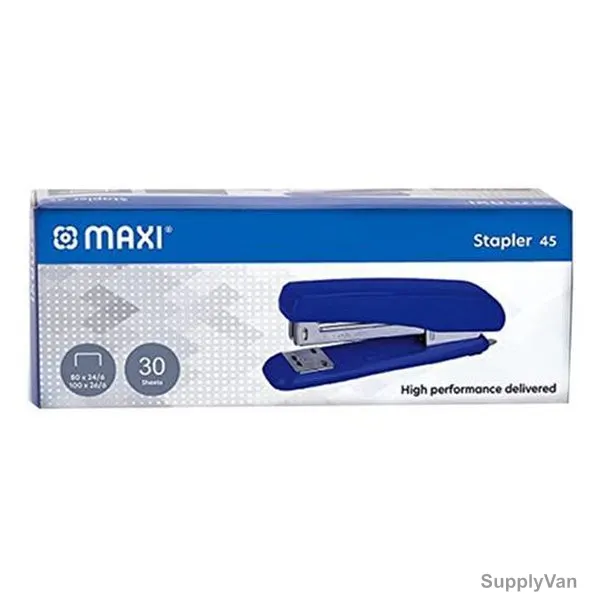 Maxi Stapler, MX-45B, 26/6, 30 Sheets Staple Capacity, Blue