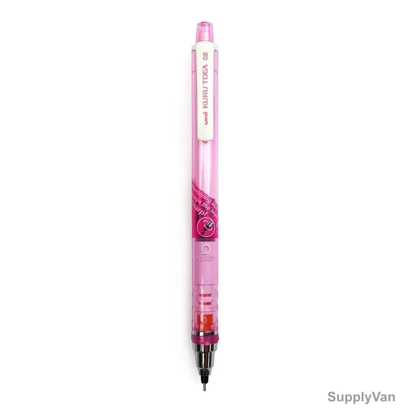 Uni-Ball Kurutoga Mechanical Pencil, M5-450T-PK, 0.5MM Tip Size, Pink, 12 Pcs/Pack