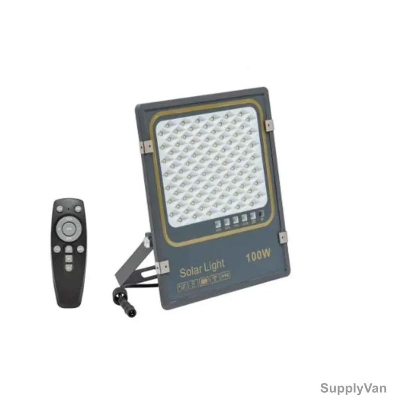 RR LED Solar Flood Light With Remote, RR-SFL100D, IP66, 100W, 14000 LM, 8000K, Day Light — image 1
