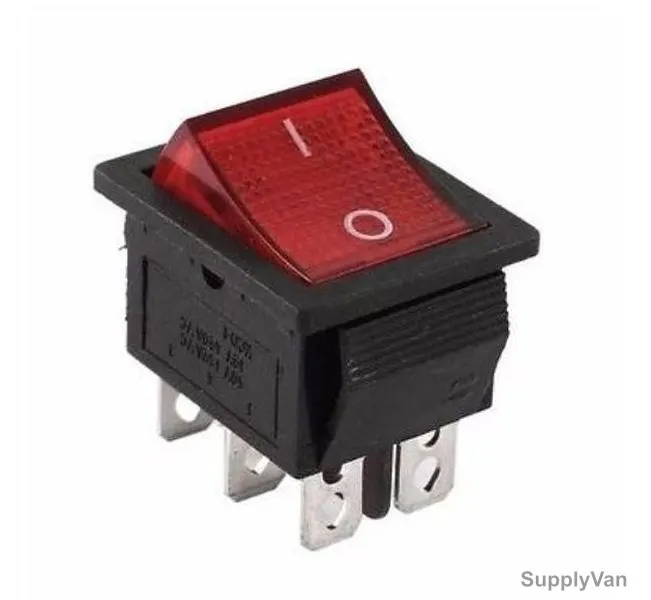 Badran LED Rocker Switch, 2 Way, 220V, 5A