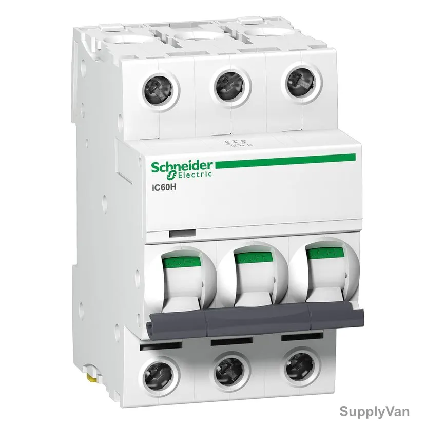 Schneider Electric iC60H Miniature Circuit Breaker, A9F54332, 3P, Curve, C, 32A