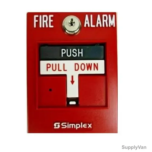 Simplex Dual Action Manual Pull Station, 4099-9006,  3-3/4 Inch Width x 5 Inch Height