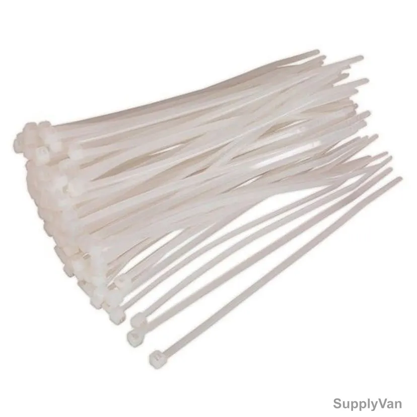York Nylon Cable Tie, KV380, 7.6MM Width x 380MM Length, White, 100 Pcs/Pack