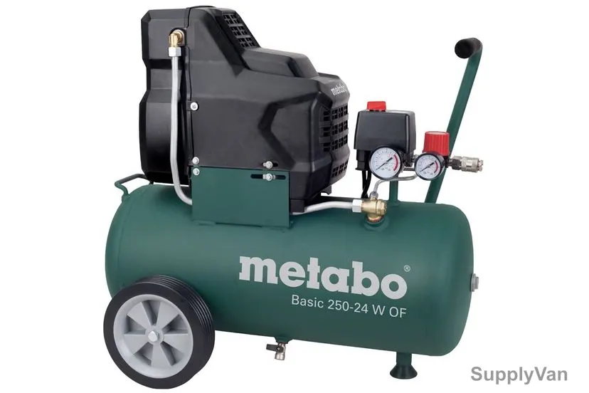 Metabo Portable Air Compressor, BASIC-250-24-W, 1500W, 220-240V