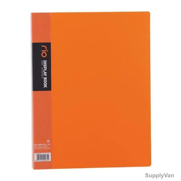 Deli Display File, E5034, Rio, 40 Pocket, Orange
