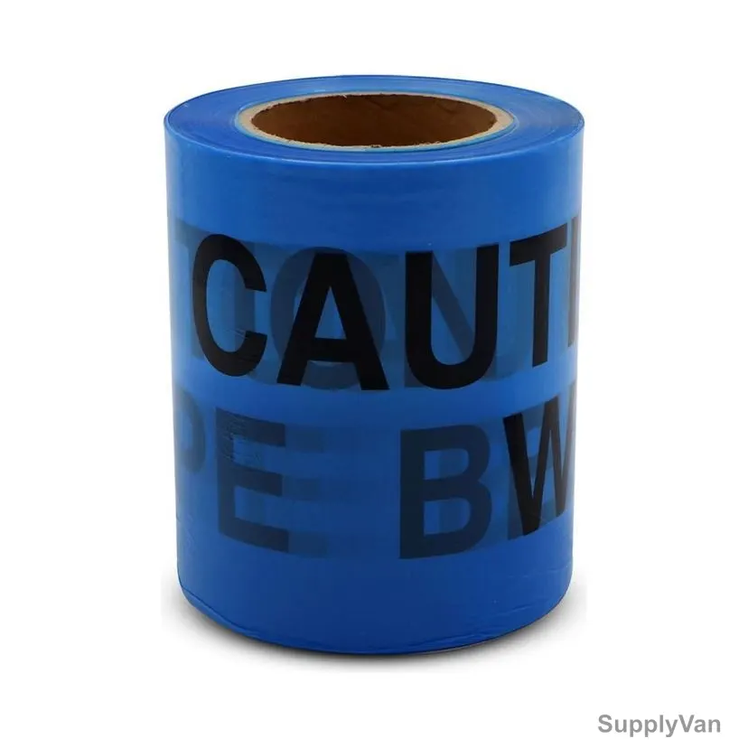 Warning Tape, 6 Inch Width x 300 Mtrs Length, Blue