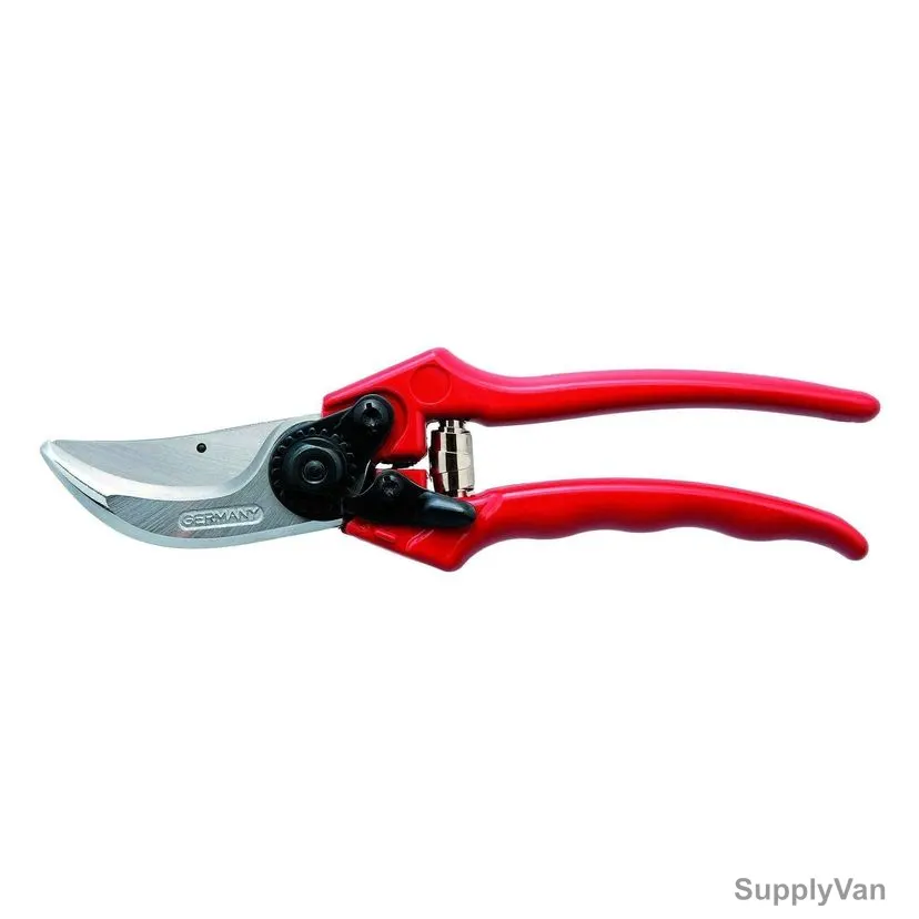 Berger Pruning Hand Shear, 1200, Red Handle, Sap Groove, PK6