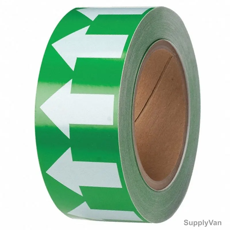 Pipe Marking Arrow Tape, 2 Inch Width x 20 Mtrs Length, Green