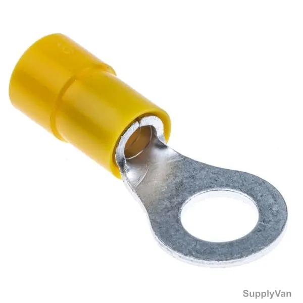 RR Ring Terminal, RVS5-5-6Y, Insulated, 4-6 SQ.MM, Yellow, 50 Pcs/Box — image 1