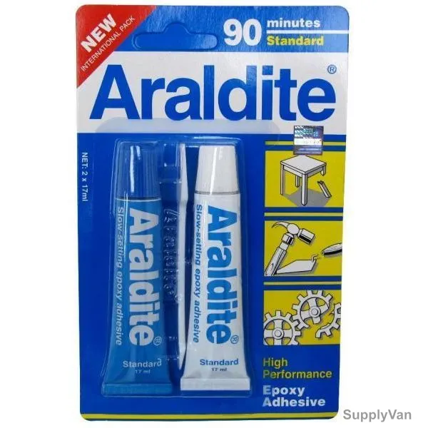 Araldite Epoxy Adhesive, 2PCS, 17ML, Blue