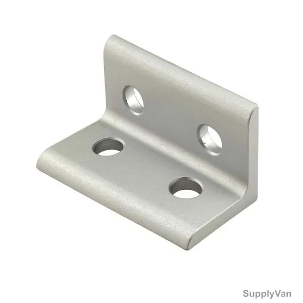 Extrusion Vertical Corner Bracket, 40 Series, 4 Hole, Aluminium