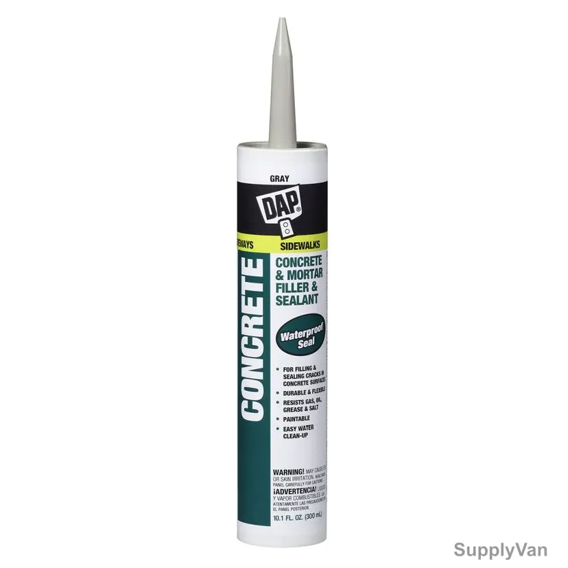 Dap Concrete and Mortar Filler and Sealant, 18021, Grey, 10.1 Oz, 12 Pcs/Pack