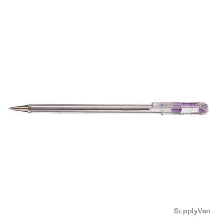 Pentel Superb Ball Point Pen, PE-BK77-V, 0.7MM Tip, Violet, 12 Pcs/Pack