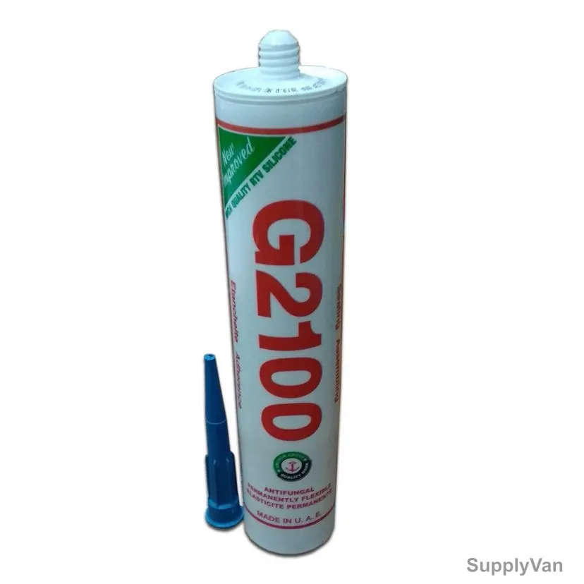 Asmaco Anti-Fungal Silicone Sealant, G2100, 240GM, White, 24 Pcs/Carton