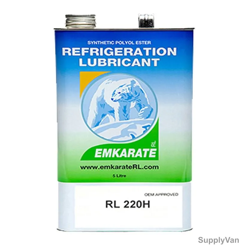 Emkarate Synthetic Polyol Ester Refrigeration Lubricant, RL220, 5 Ltrs
