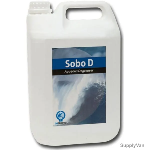 Oil Technics Sobo D Versatile Alkaline Degreaser, Water Based, 5 Ltrs