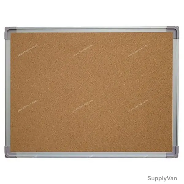 FIS Cork Board with Aluminium Frame, FSGN4560RQ, Cork, Brown