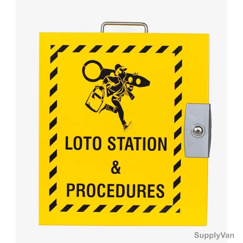 Loto-Lok Lockout Station, LS-6STLY-EB, 400 x 350MM, Yellow