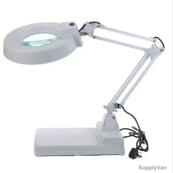 LED Magnifier Lamp, 22W, 10X Strength, White