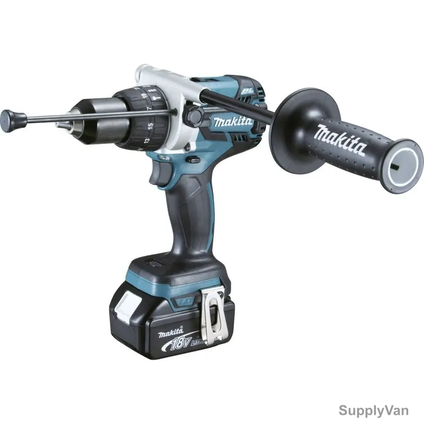 Makita Cordless Percussion Driver Drill, DHP481RTJ, 2x 5.0Ah Battery, 1x 18V Charger, 13MM — image 1
