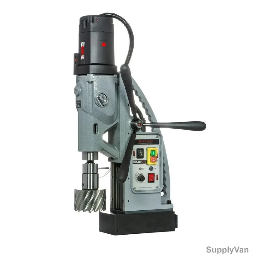 Euroboor Magnetic Drilling Machine, ECO.100S+/TD, 2050W, 220-240V, 100MM Cutting Dia — image 1