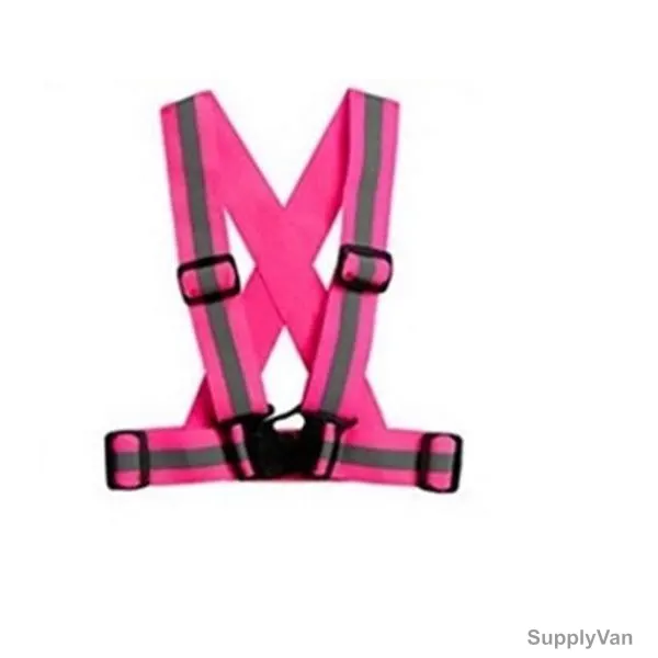 Vaultex Adjustable Cross Belt Safety Vest, ADV, Pink