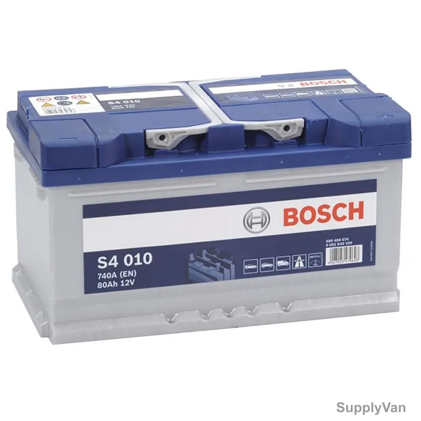 Bosch S4 010 Car Battery, 0092S40100, 12V, 80Ah, 740A