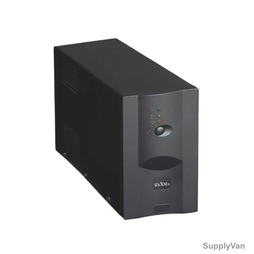 Power Maxma Line Interactive UPS, 2000VA, Sine Wave, 2 x 12VDC, Black — image 1