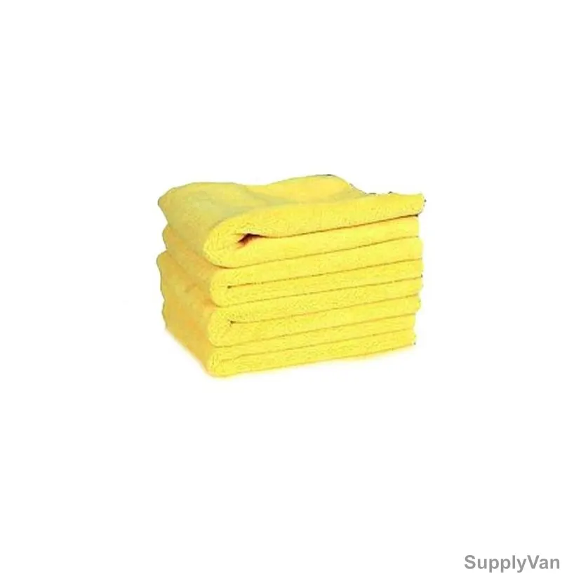 Royal Home Microfiber Towel, CHKT26Y, 30CM Width x 60CM Length, Yellow, 4 Pcs/Pack
