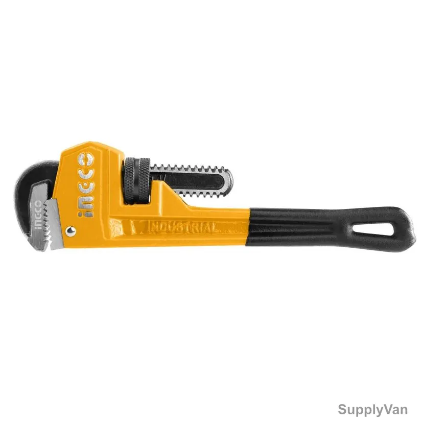 Ingco Pipe Wrench, HPW0818, Ductile Cast Iron, 60MM Jaw Capacity, 450MM Length