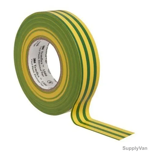 Raiden Insulation Tape, 19MM x 10 Yards, Yellow and Green