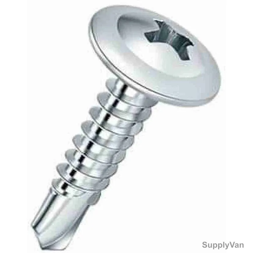 Self Drilling Screw, Stainless Steel, M5 Thread Size x 13MM Length
