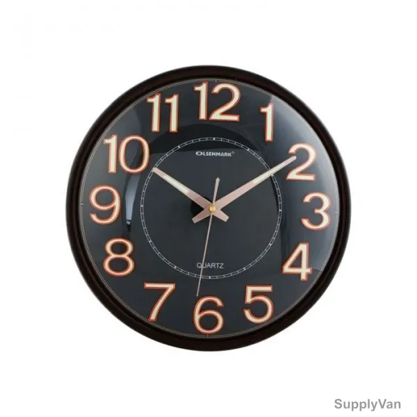 Olsenmark Wall Clock, OMWC1781, Black