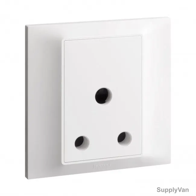 Legrand Unswitched Socket, 617650, 15A, 250V, 1 Gang, White