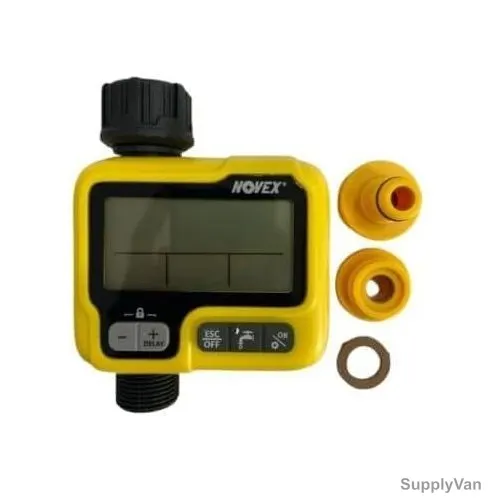 Novex Digital Automatic Garden Irrigation Controller, NWT-005, ABS, Yellow