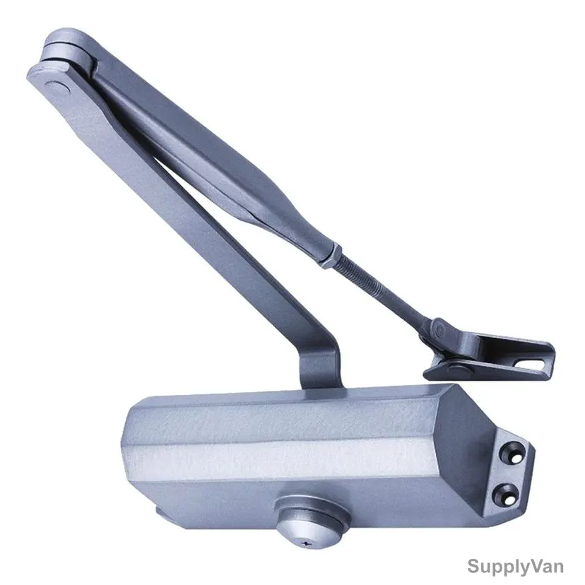 Dorfit Door Closer, DT071, Zinc, 800-1000MM Door Width, 40-65 Kg Weight Capacity, Silver — image 1