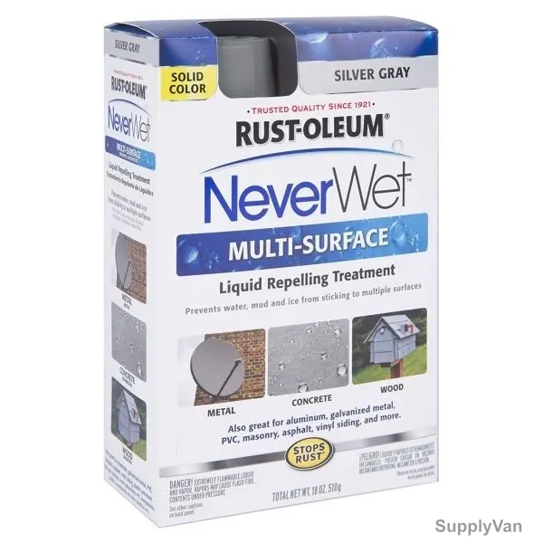 Rust-Oleum Liquid Repelling Treatment, 275619, NeverWet, 510G, Silver Grey