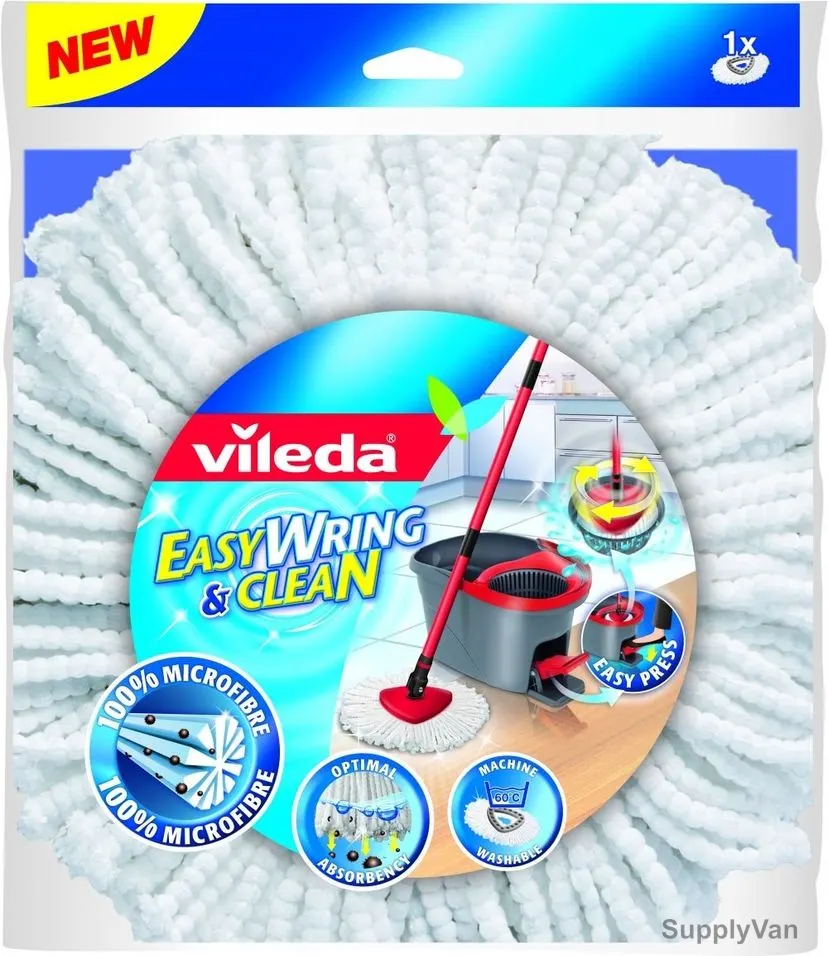 Vileda Easy Wring and Clean Spin Floor Mop Refill, VLFC134302
