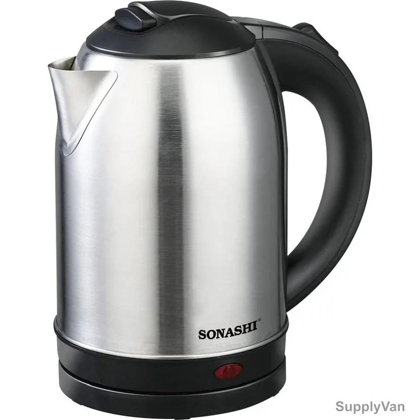 Sonashi Cordless Kettle, SKT-1813, Stainless Steel, 1500W, 1.8 Ltrs, Silver/Black — image 1
