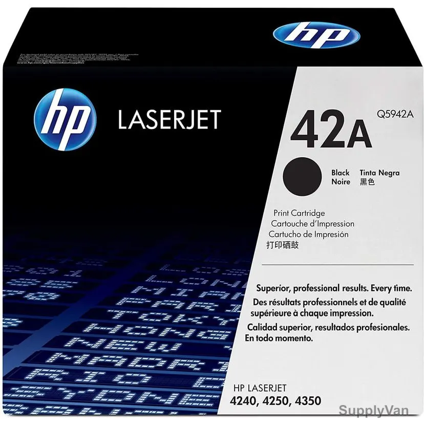 HP Original LaserJet Toner Cartridge, Q5942A, 42A, Black — image 1