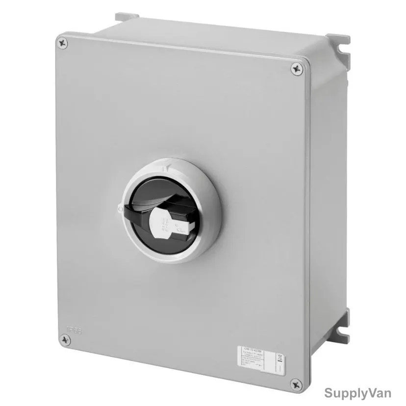 Gewiss Rotary Isolator Switch, GW70421NM, 70 RT HP Series, 3P+N, IP66, 100A, 257 x 307 x 121MM