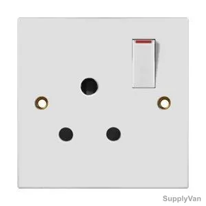 Tenby Switched Socket, 7055,1 Gang, 15A, 250VAC