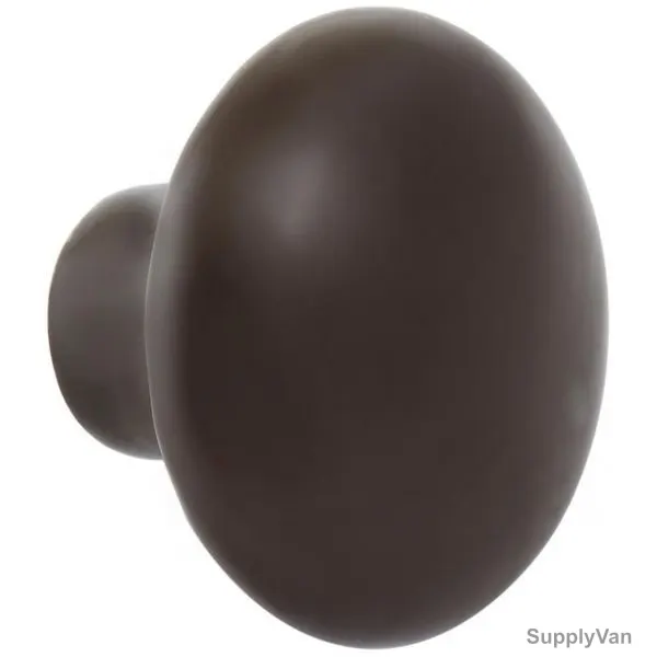 Cupboard Knob, 101 Plain, 25MM, Black