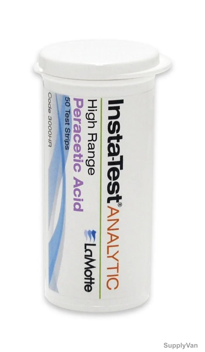 Lamotte Test Paper Strip, 3000HR, 100 ppm, White, 50 Strips/Vial