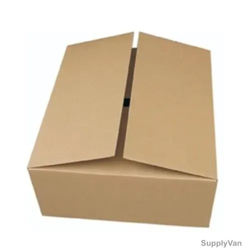 Printed Corrugated Fiberboard Box With Logo, 5 Ply, 28CM Height x 50CM Width x 50CM Length, Brown
