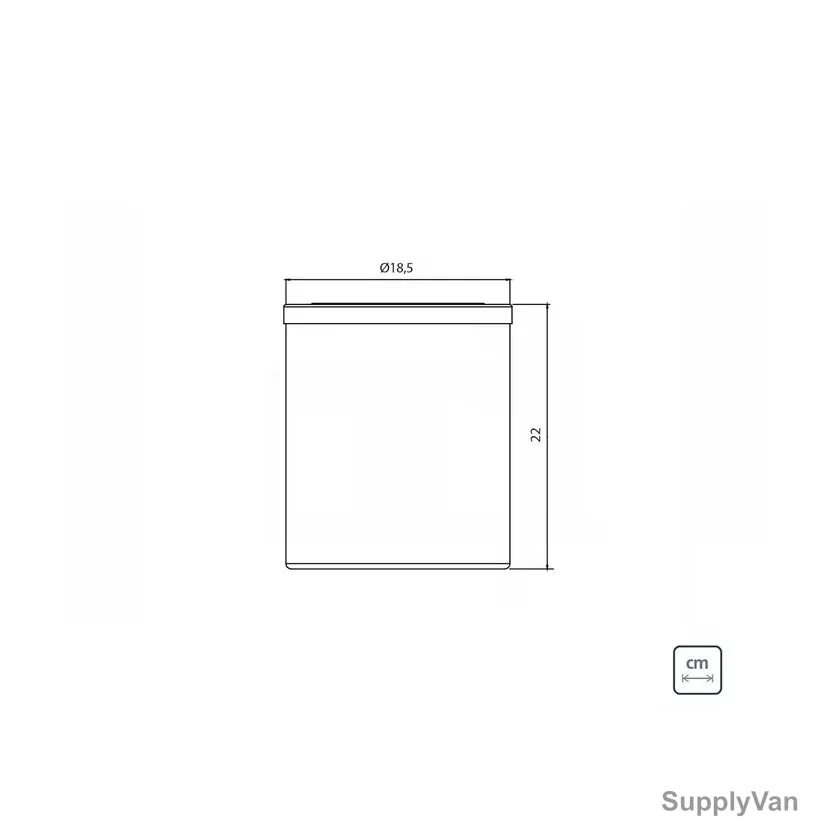 Tramontina Swing Trash Bin, 94540026, Polypropylene, 5 Ltrs Capacity, White — image 1