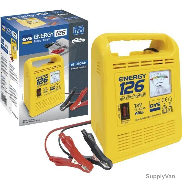 Gys Battery Charger and Tester, ENERGY-126, 12V