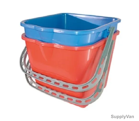 Ipc Mop Bucket, 10158-SECC00055-R, Plastic, 15 Litre, Red