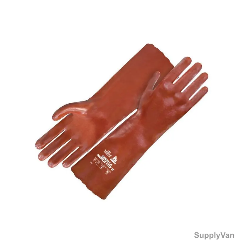 Empiral PVC Dipped Gloves, Gorilla Shield Lite II, PVC, M, Burgundy